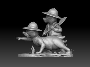 Chip n Dale Rescue Rangers for 3D Printing Stl Modello di stampa 3D
