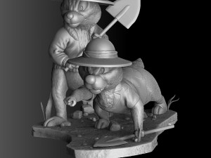 Chip n Dale Rescue Rangers for 3D Printing Stl Modello di stampa 3D