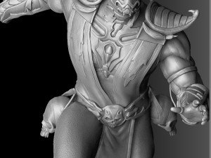 Scorpion mk9 vs Sub-Zero mkx for 3D printing STL 3D-Druckmodell