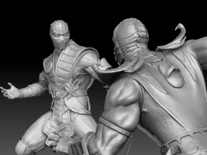Scorpion mk9 vs Sub-Zero mkx for 3D printing STL 3D Print Model