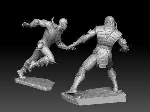Scorpion mk9 vs Sub-Zero mkx for 3D printing STL 3D-Druckmodell