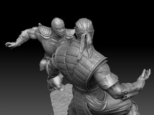 Scorpion mk9 vs Sub-Zero mkx for 3D printing STL 3D-Druckmodell