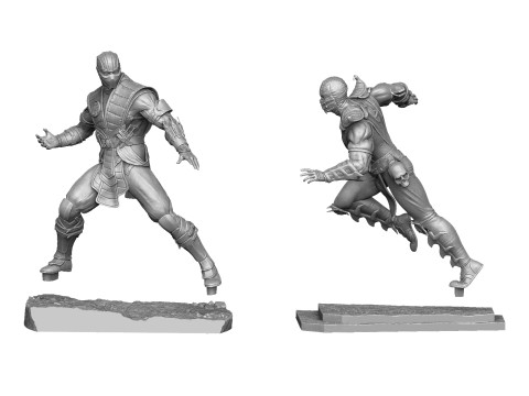Scorpion mk9 vs Sub-Zero mkx for 3D printing STL 3D-Druckmodell