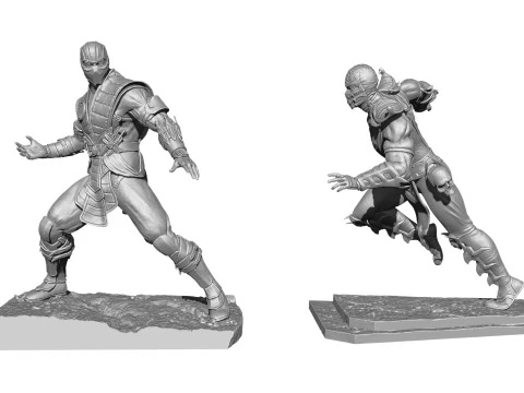 Scorpion mk9 vs Sub-Zero mkx for 3D printing STL 3D Print Model