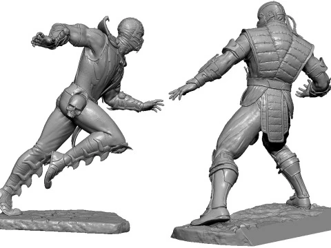 Scorpion mk9 vs Sub-Zero mkx for 3D printing STL 3D Print Model