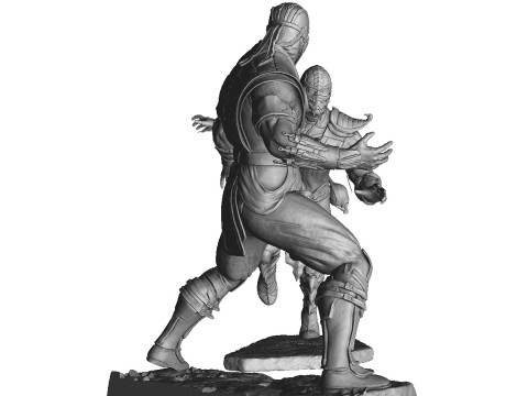 Scorpion mk9 vs Sub-Zero mkx for 3D printing STL 3D-Druckmodell