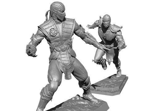 Scorpion mk9 vs Sub-Zero mkx for 3D printing STL 3D-Druckmodell