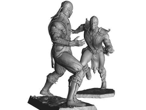 Scorpion mk9 vs Sub-Zero mkx for 3D printing STL 3D-Druckmodell