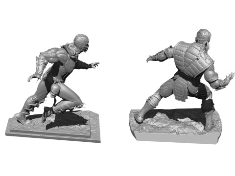 Scorpion mk9 vs Sub-Zero mkx for 3D printing STL 3D-Druckmodell