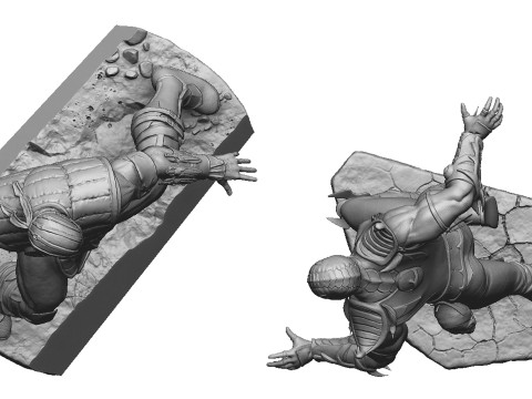 Scorpion mk9 vs Sub-Zero mkx for 3D printing STL 3D-Druckmodell