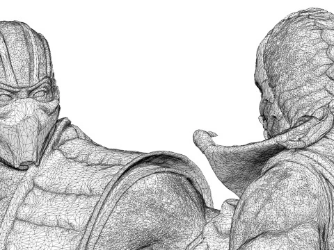 Scorpion mk9 vs Sub-Zero mkx for 3D printing STL 3D Print Model