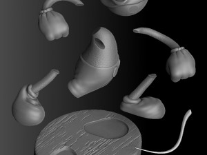 Mickey Mouse happy 3Dモデル