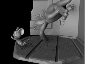 Tom and Jerry 3d parintabe 3D Print Model