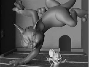 Tom and Jerry 3d parintabe 3D Print Model