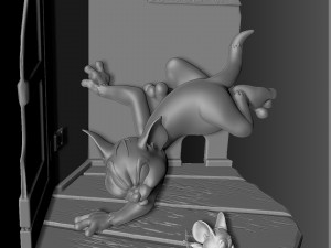 Tom and Jerry 3d parintabe Modelo de Impressão 3D