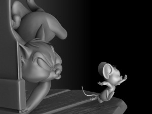 Tom and Jerry 3d parintabe Modelo de Impressão 3D