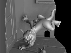 Tom and Jerry 3d parintabe 3D Print Model