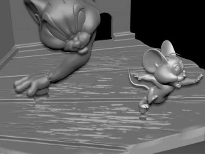 Tom and Jerry 3d parintabe 3D Print Model