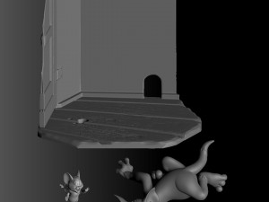 Tom and Jerry 3d parintabe Modelo de Impressão 3D
