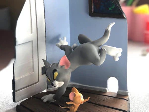 Tom and Jerry 3d parintabe 3D Print Model