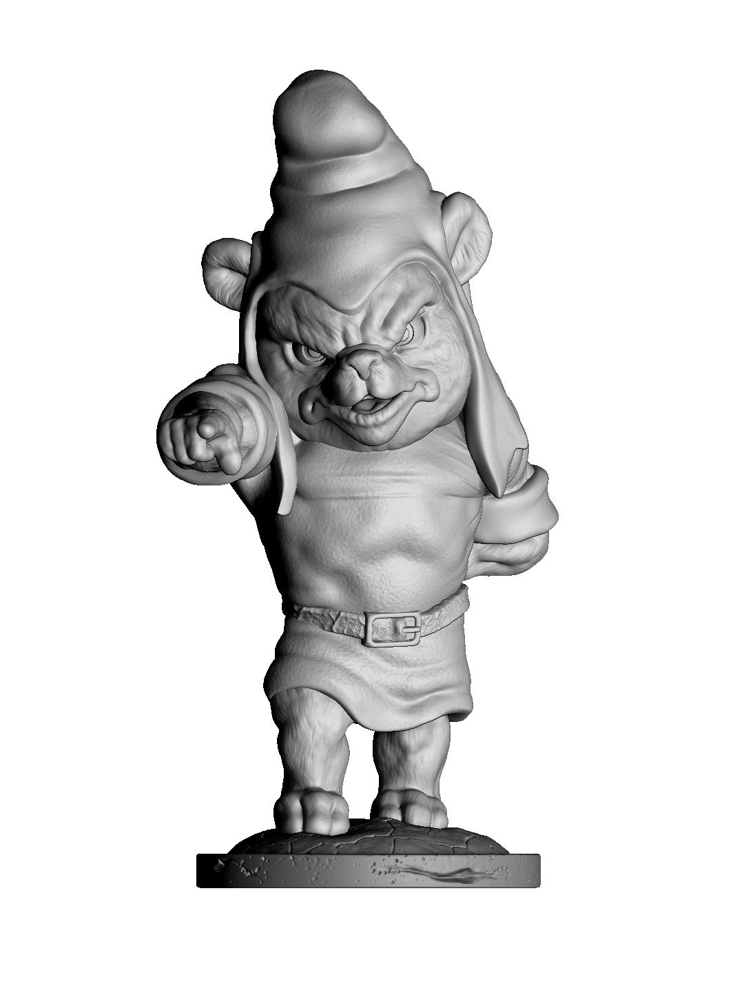 Gruffi gummy bear stl 3D Model .c4d .max .obj .3ds .fbx .stl .blend 