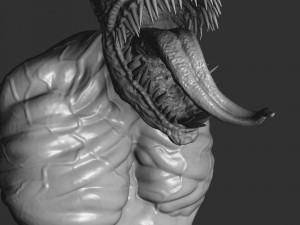 Venom bust 2 options 3d printable 3D Print Model