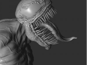 Venom bust 2 options 3d printable 3D Print Model