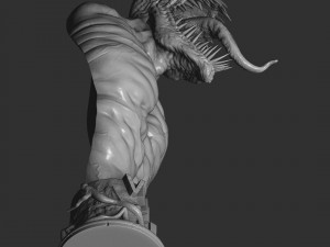Venom bust 2 options 3d printable 3D Print Model