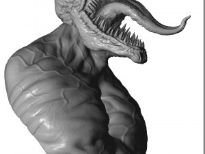 Venom bust 2 options 3d printable 3D Print Model