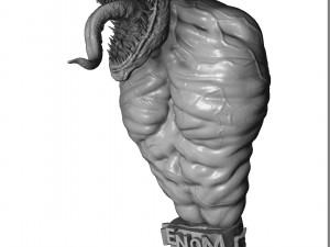 Venom bust 2 options 3d printable 3D Print Model