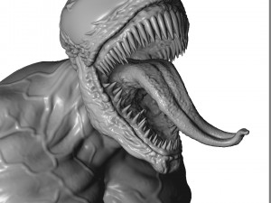 Venom bust 2 options 3d printable 3D Print Model