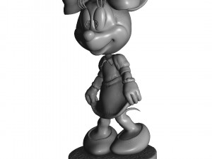 Minnie Mouse Oops for 3d print Modèles 3D en vedette
