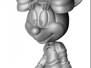 Minnie Mouse Oops for 3d print Modèles 3D en vedette