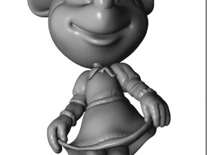 Minnie Mouse Oops for 3d print Modèles 3D en vedette