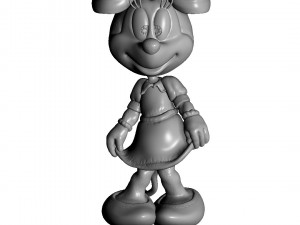 Minnie Mouse Oops for 3d print Modèles 3D en vedette