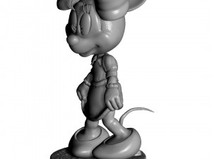 Minnie Mouse Oops for 3d print Modèles 3D en vedette
