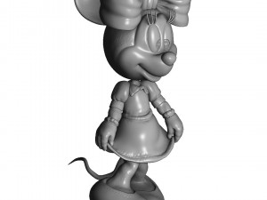 Minnie Mouse Oops for 3d print Modèles 3D en vedette