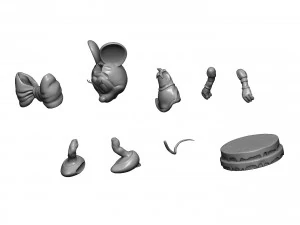 Minnie Mouse Oops for 3d print 3D Print Model