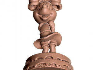 Minnie Mouse shy for 3d print 3D Print Model