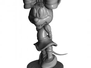 Minnie Mouse shy for 3d print 3D Print Model