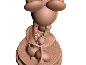Minnie Mouse shy for 3d print 3D Print Model