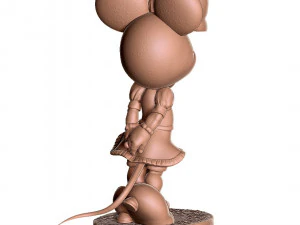 Minnie Mouse shy for 3d print 3D Print Model