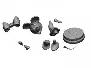 Minnie Mouse shy for 3d print 3D Print Model