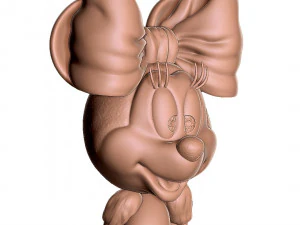 Minnie Mouse shy for 3d print 3D Print Model