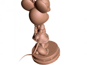Minnie Mouse shy for 3d print 3D Print Model