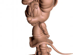 Minnie Mouse shy for 3d print 3D Print Model