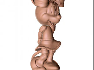 Minnie Mouse shy for 3d print 3D Print Model