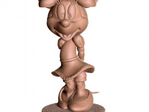 Minnie Mouse shy for 3d print 3D Print Model