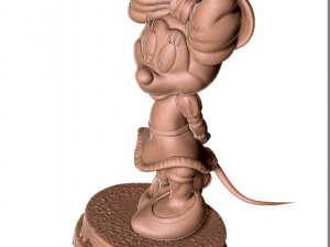 Minnie Mouse shy for 3d print 3D Print Model