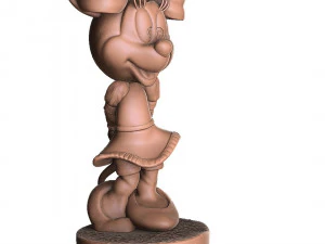 Minnie Mouse shy for 3d print 3D Print Model